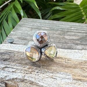 Silpada R2759 Harmony Ring in Sterling Silver with Glass
